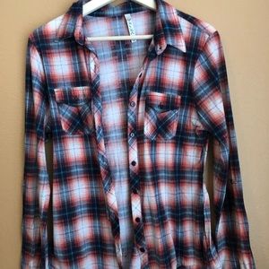 Button up flannel shirt